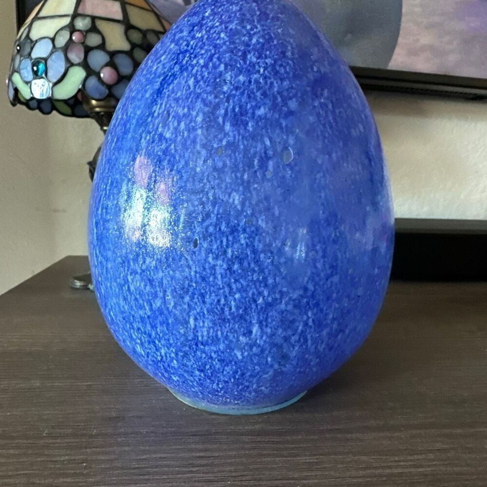 Blue glass Egg Easter egg